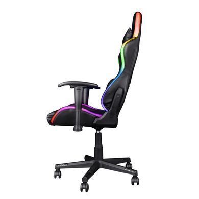 Trust Крісло GXT 716 Rizza, ПУ шкіра, 3D-Armrests, RGB, чорний 25376_TRUST фото