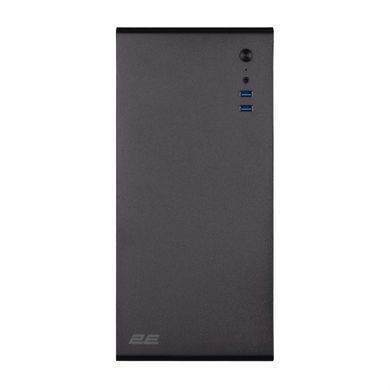 2E Корпус 2E Credo V200B без БЖ, 2xUSB3.0, 1x80мм, VGA 250мм, mATX, чорний 2E-V200B фото
