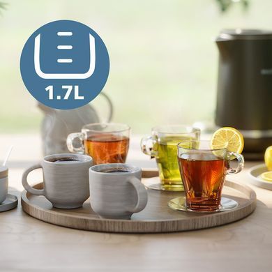 Philips Электрочайник Double Walled Kettle, 1.7л, Strix, с двойными стенками, STRIX, черный HD9395/90 фото
