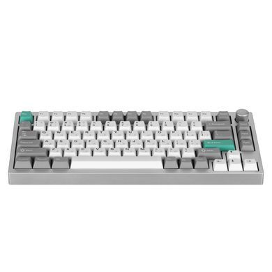 Lemokey Клавіатура механічна P1 Pro 84Key, Keychron Super Banana, WL/BT/USB-A, QMK/VIA, Hot-Swap, EN/UKR, RGB, Knob, Space Silver P1P-X4-UA фото