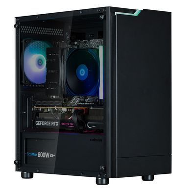 Zalman Корпус T4 Plus без БП, 2xUSB3.0, 1xUSB2.0, 1x120мм ARGB, VGA 3200мм, mATX, чёрный T4PLUS фото