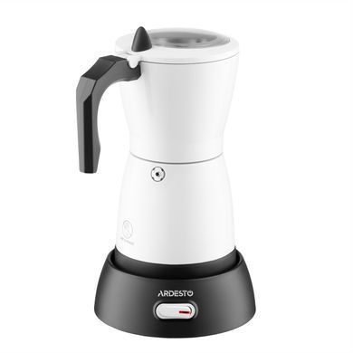ARDESTO Кавоварка електрична гейзерна 0.3л, мелена, білий CMM-X300W фото