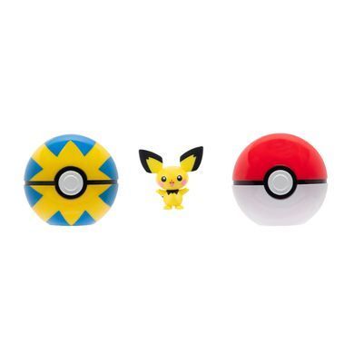 Игровой набор POKEMON W15 - ПОЯС С ПОКЕБОЛАМИ ПИЧУ (пояс, 2 покебола, игровая фигурка) PKW3643 фото