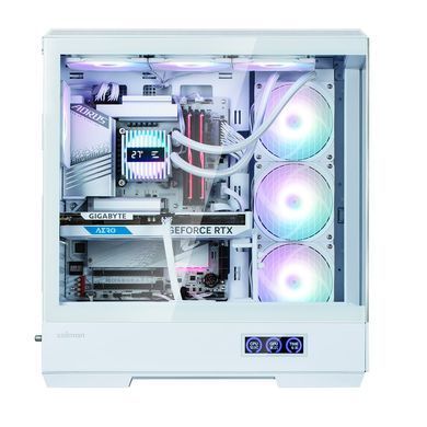 Zalman Корпус P50 DS без БП, 2xUSB3.0, 1xUSBType-C, 4x120мм ARGB, VGA 435мм, LCS ready, TG Side Panel, ATX, белый P50DSWHITE фото