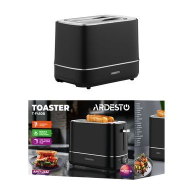 ARDESTO Тостер T-F420B, 800Вт, пластик, 2 слоти, чорний