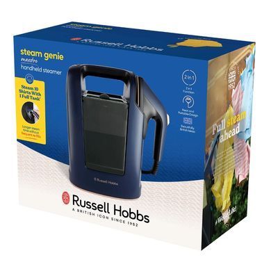 Russell Hobbs Russell Hobbs steamer Genie Maestro, 1700W, 750ml, steam boost -20g, vert. steaming, inox soleplate, blue 27600-56 фото