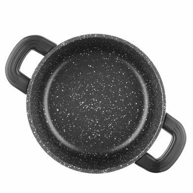 ARDESTO Кастрюля со стеклянной крышкой Gemini Anzio, 1.2л, алюминий, черный AR2412GE фото