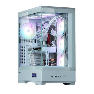 Zalman Корпус P50 DS без БП, 2xUSB3.0, 1xUSBType-C, 4x120мм ARGB, VGA 435мм, LCS ready, TG Side Panel, ATX, белый P50DSWHITE фото