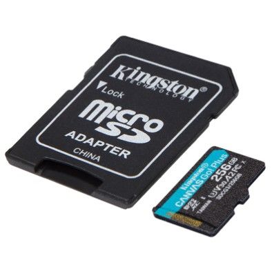 Карта памяти Kingston microSD 256GB C10 UHS-I U3 A2 R170/W90MB/s + SD SDCG3/256GB фото