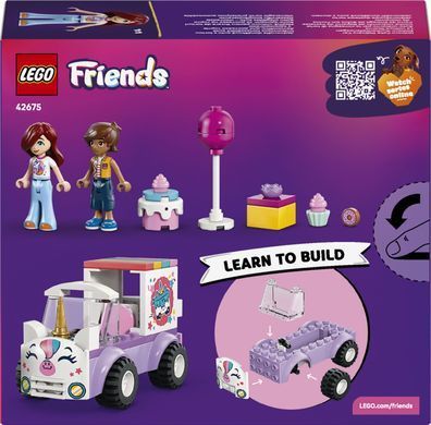 LEGO Конструктор LEGO Friends Автомобіль для доставки тортів з єдинорогами 42675 фото