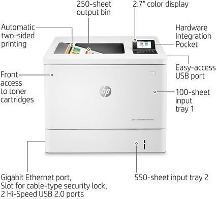 HP Принтер А4 HP Color LaserJet Enterprise M554dn 7ZU81A фото