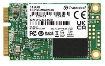 Transcend Накопичувач SSD mSATA 512GB SATA 230S TS512GMSA230S фото