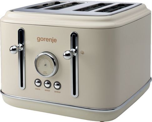 Gorenje Тостер 950Вт, функц. разморозки, автоотключение, пластик + металл, бежевый