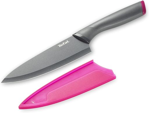 Кухонный нож поварской Tefal Fresh Kitchen, длина лезвия 15 см, нерж.сталь, чехол K1220304 фото