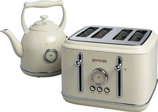 Gorenje Тостер 950Вт, функц. разморозки, автоотключение, пластик + металл, бежевый