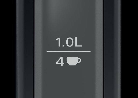 Електрочайник Bosch, 1.7л, метал, чорний TWK3P423 фото