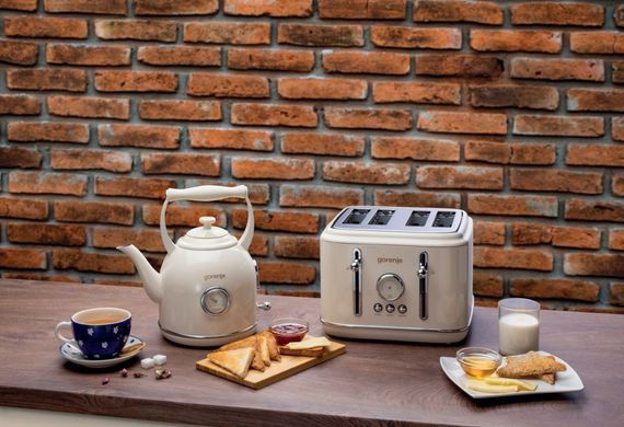 Gorenje Тостер 950Вт, функц. разморозки, автоотключение, пластик + металл, бежевый