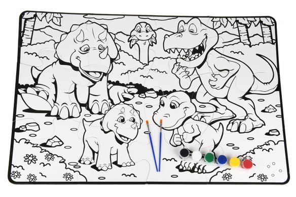 Пазл-раскраска Same Toy Динозавры 2101Ut фото