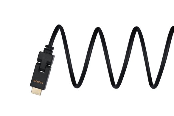 Кабель 2Е HDMI 1.4 (AM/AM), Slim 180 degree, High Speed, Alumium, black, 2m - купити в інтернет-магазині Coolbaba Toys