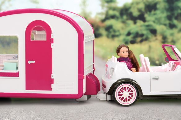 Транспорт для ляльок LORI Кемпер рожевий LO37011Z фото