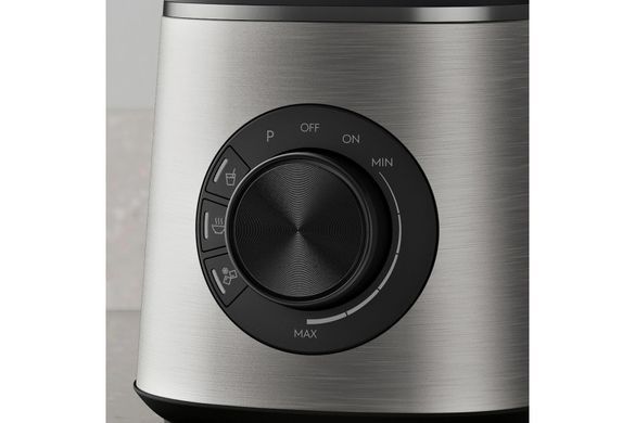 Electrolux Блендер стаціонарний 1400Вт, чаша-1750мл, скло, вакуумний, кришення льоду, приготування супу, імпульсний режим, метал