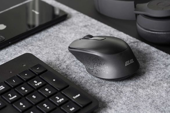 2E Комплект клавіатура та миша MK420 WL, EN/UK/RU, чорний 2E-MK420WB фото