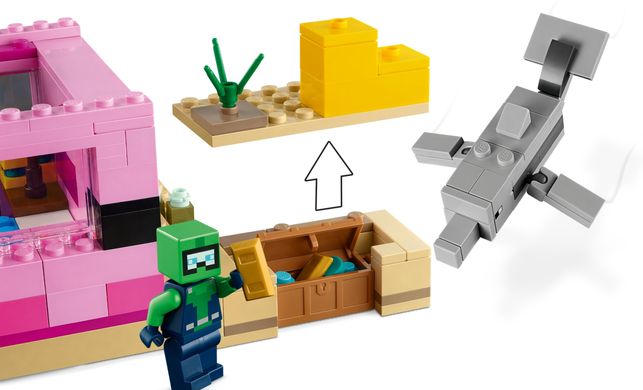 LEGO Конструктор Minecraft Дім-Аксолотль 21247 фото