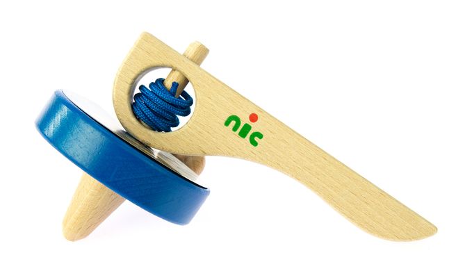Игра деревянная nic Юла синяя NIC1583 фото