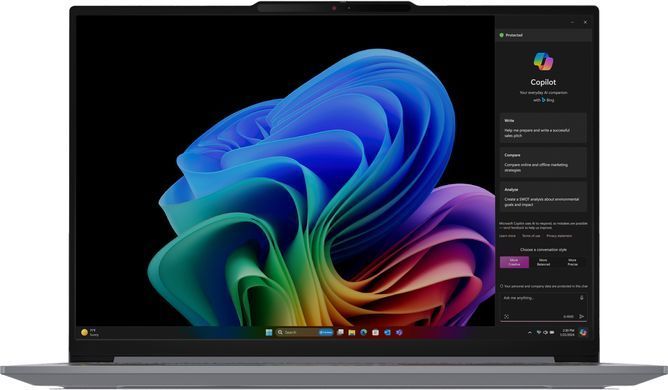 Lenovo Ноутбук Lenovo ThinkBook 16-G7 16" WUXGA IPS AG, Snapdragon X Plus X1P-42-100, 16GB, F512GB, UMA, Win11P, сірий 21NH0000RA фото
