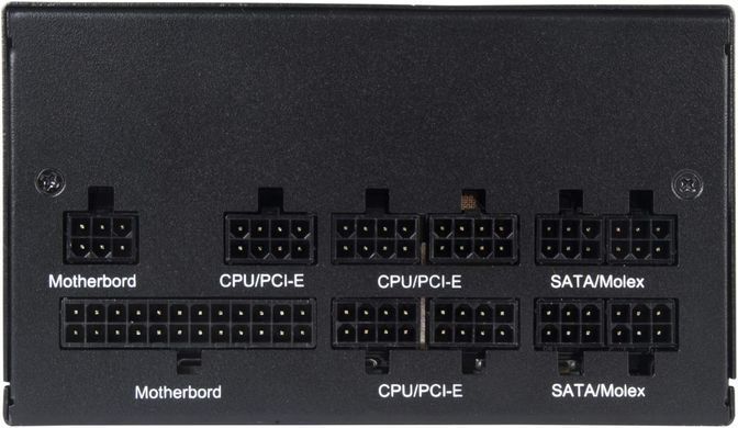 SilverStone Блок питания Decathlon (750W), >90%, 80+ Gold, 120мм, 1xMB, 24pin(20+4), 2xCPU 8pin(4+4), 6xMolex, 8xSATA, 4xPCIe 8pin(6+2), Fully modular SST-DA750-G фото