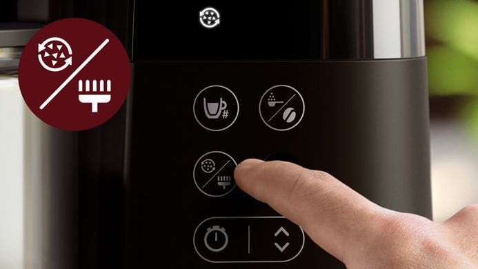 Philips Кавоварка крапельна All-in-1 Brew, 1.25л, зерно+мелена, дисплей, підігрів кавника, кавомолка, чорний HD7900/50 фото