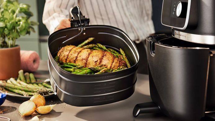 Philips Мультипіч Ovi Combi Connected, 2200Вт, чаша-8.3л, механічне керув., 22 авто. програм, пластик, чорний HD9876/90 фото