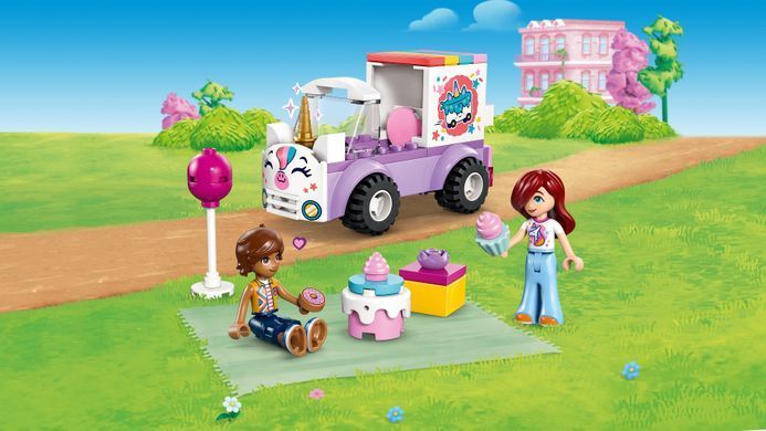 LEGO Конструктор LEGO Friends Автомобіль для доставки тортів з єдинорогами 42675 фото