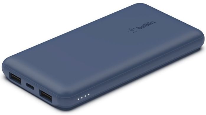 Портативное зарядное устройство Power Bank Belkin 10000mAh 15W Dual USB-A, USB-C Blue BPB011BTBL фото