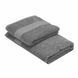 ARDESTO Полотенце махровое SuperSoft 70х140см, 100% хлопок, сірий