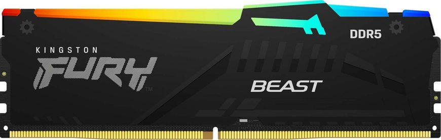 Пам'ять ПК Kingston DDR5 32GB KIT (16GBx2) 5600 FURY Beast RGB KF556C40BBAK2-32 фото