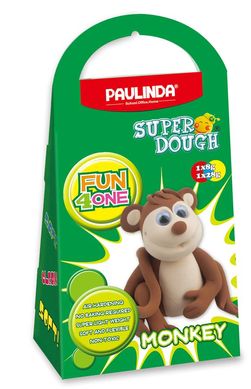 Масса для лепки Paulinda Super Dough Fun4one Обезьяна (подвижные глаза) PL-1566 фото