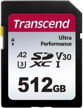 Transcend Карта памяти SD 512GB C10 UHS-I U3 A2 R160/W90MB/s 4K TS512GSDC340S фото