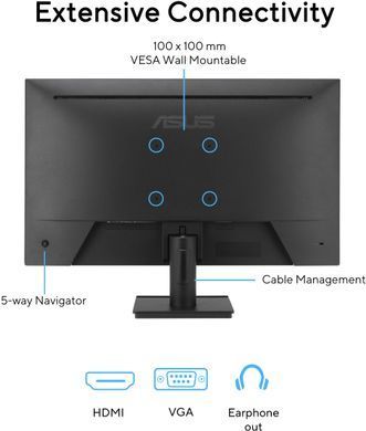 ASUS Монітор 27" VA279HG D-Sub, HDMI, Audio, IPS, 120Hz, 1ms, sRGB 99%, AdaptiveSync 90LM04J1-B02371 фото