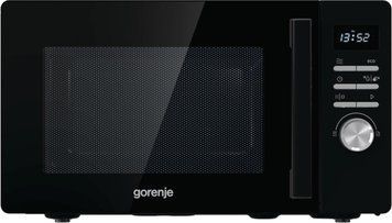 Gorenje Мікрохвильова піч, 23л, електр. керув., 800Вт, гриль, дисплей, чорний MO23A3BH фото