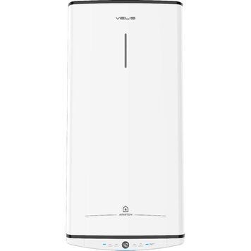 Ariston Водонагрівач електричний Ariston VELIS PRO 50 EU плаский, слім, 50л, 2*1,5 кВт, емал. нагр. ел, ун. монтаж, ел. кер-ня, B, білий