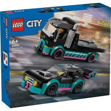 LEGO Конструктор City Автомобіль для перегонів й автовоз 60406 фото