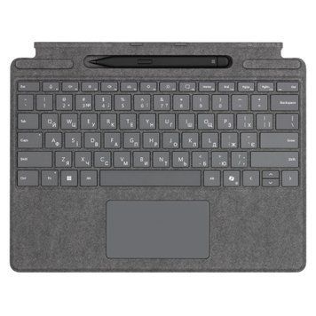 Microsoft Surface Клавіатура для планшета Surface Pro 8 - 11, Pro X зі стілусом, платинова 8X8-00164 фото