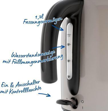 Russell Hobbs Електрочайник Russell Hobbs, 1.7л, метал, мокко 28511-70 фото
