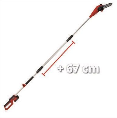 Einhell Висоторіз GC-LC 18/20 Li T-Solo, 18В, 200мм, 195мм, 5.5 м/с, 70мл, 228-288 см, 3 кг 3410581 фото