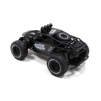 Автомобиль OFF-ROAD CRAWLER на р/у – RACE (матовый черный, металл. корпус, аккум.6V, 1:14) SL-309RHMBl фото