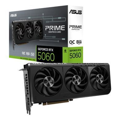 ASUS Відеокарта GeForce RTX 5060 8 GB GDDR7 OC PRIME-RTX5060-O8G 90YV0N10-M0NA00 фото