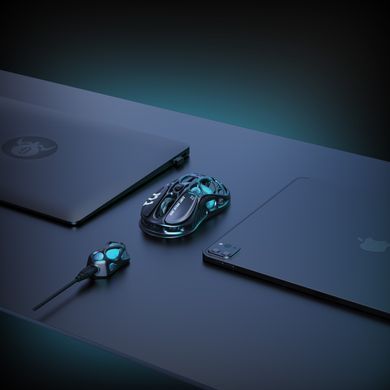 GravaStar Мышь Mercury M1 Pro, magnesium alloy body, BT/WL/USB-A, RGB, Gunmetal Gray GRAVASTARM1PRO_GRY фото