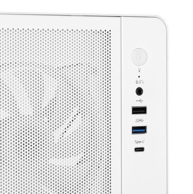 2E Gaming Корпус Credo Plus V510B без БЖ, 1xUSB3.0, 1х USB 2.0, 1xUSB Type-C, 4x120мм ARGB, VGA 310мм, TG Side Panel, ATX, білий 2E-V510W фото