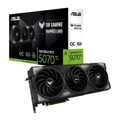 ASUS Відеокарта GeForce RTX 5070 TI 16GB GDDR7 OC TUF-RTX5070TI-O16G-GAMING 90YV0MD0-M0NA00 фото